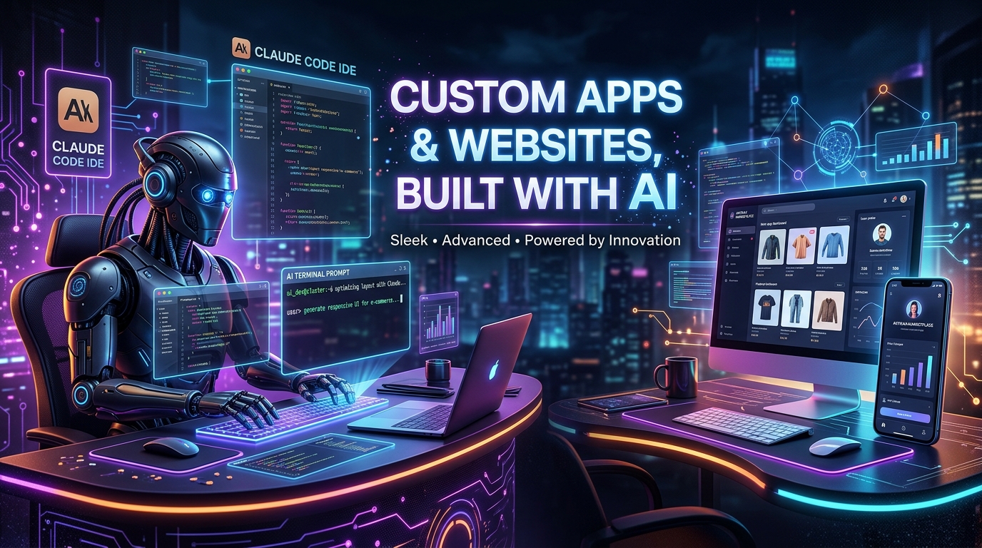 Custom Apps and Websites Built with AI