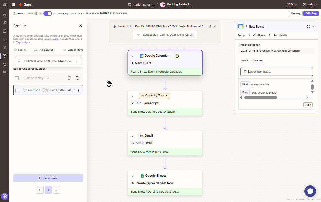 Zapier Workflow Diagram